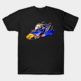 Space Ship Racer Illustration T-Shirt